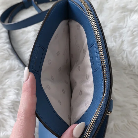 Kate Spade Sylvia Dome Satchel Crossbody Handbag in Blue - Picture 5 of 12